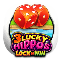 3 Lucky Hippos Lock N win